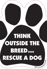 Pet gifts USA Car Magnet Think Outside Breed
