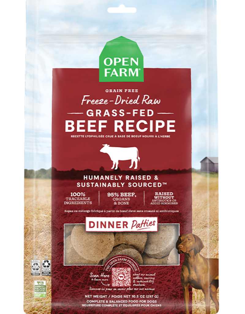 Open Farm Open Farm Freeze Dried Grass Fed Beef Patties