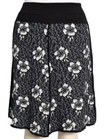 Floral 4 Panel Sweater Skirt