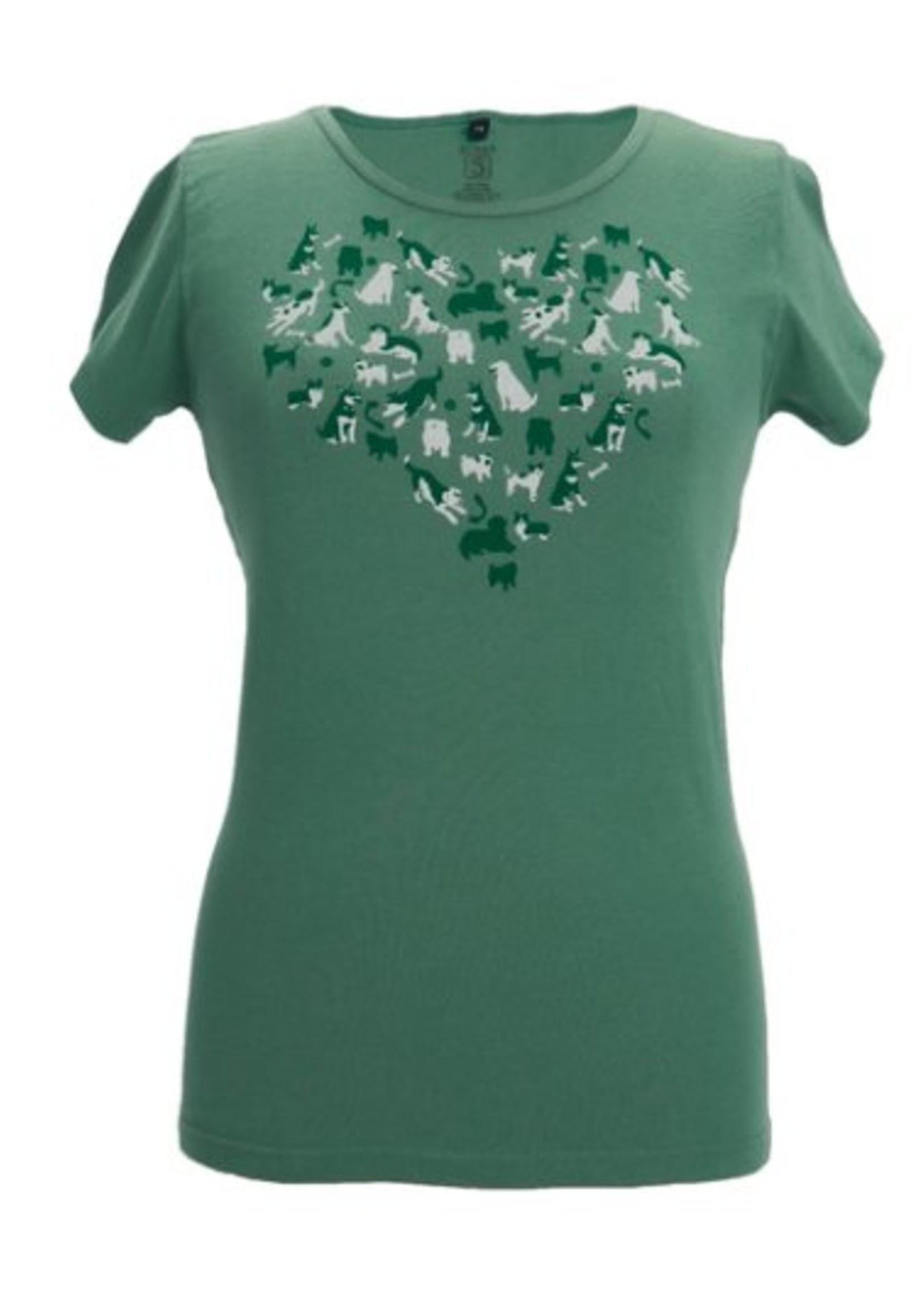 Green 3 Apparel Dog Heart Tee Grasshopper