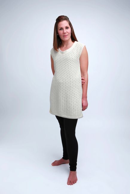 green cotton tunic