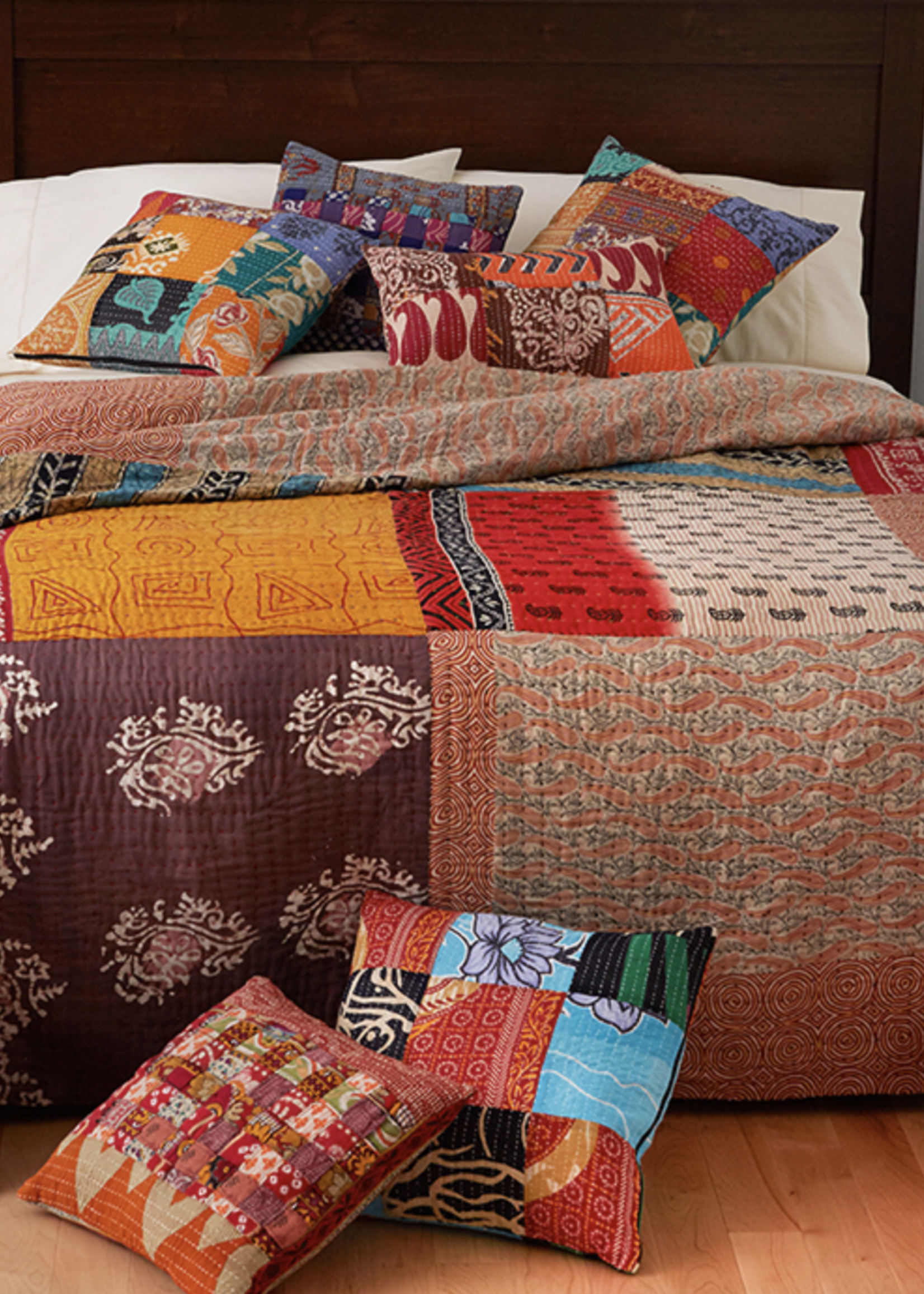 Kantha Quilt-Queen