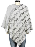 Knit Poncho Featherweight  Cat