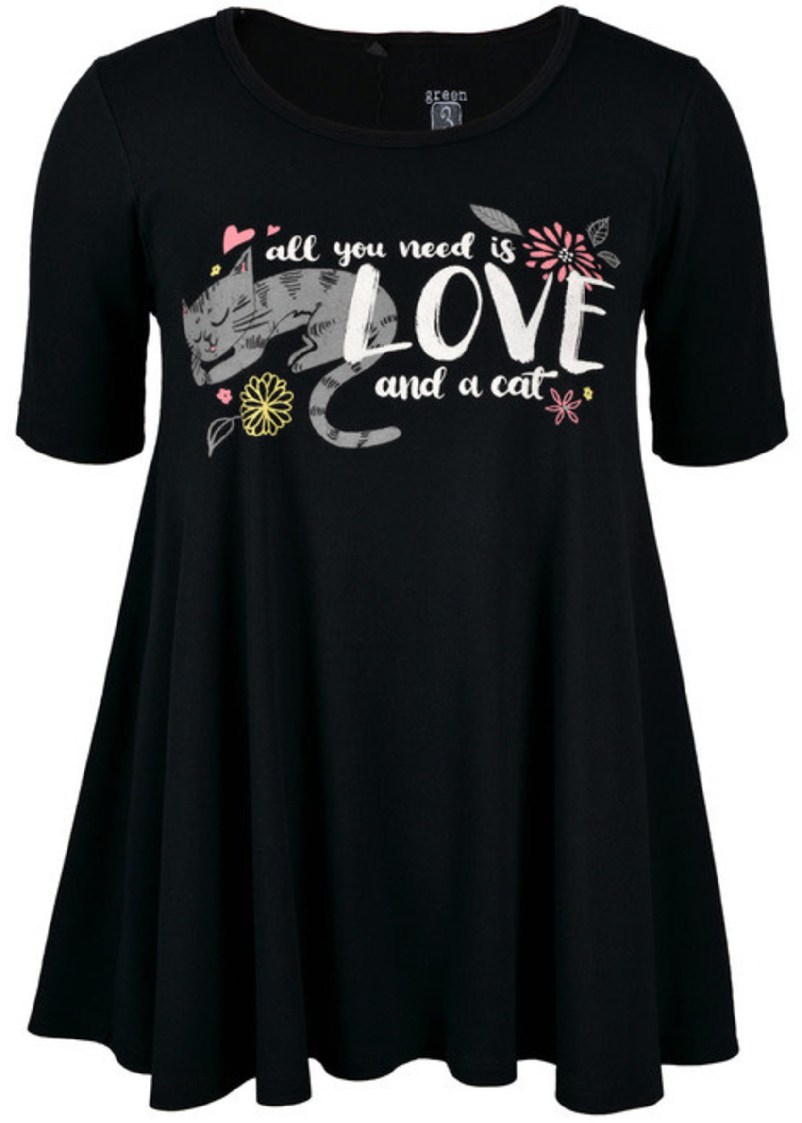 Love and a Cat SS Tunic