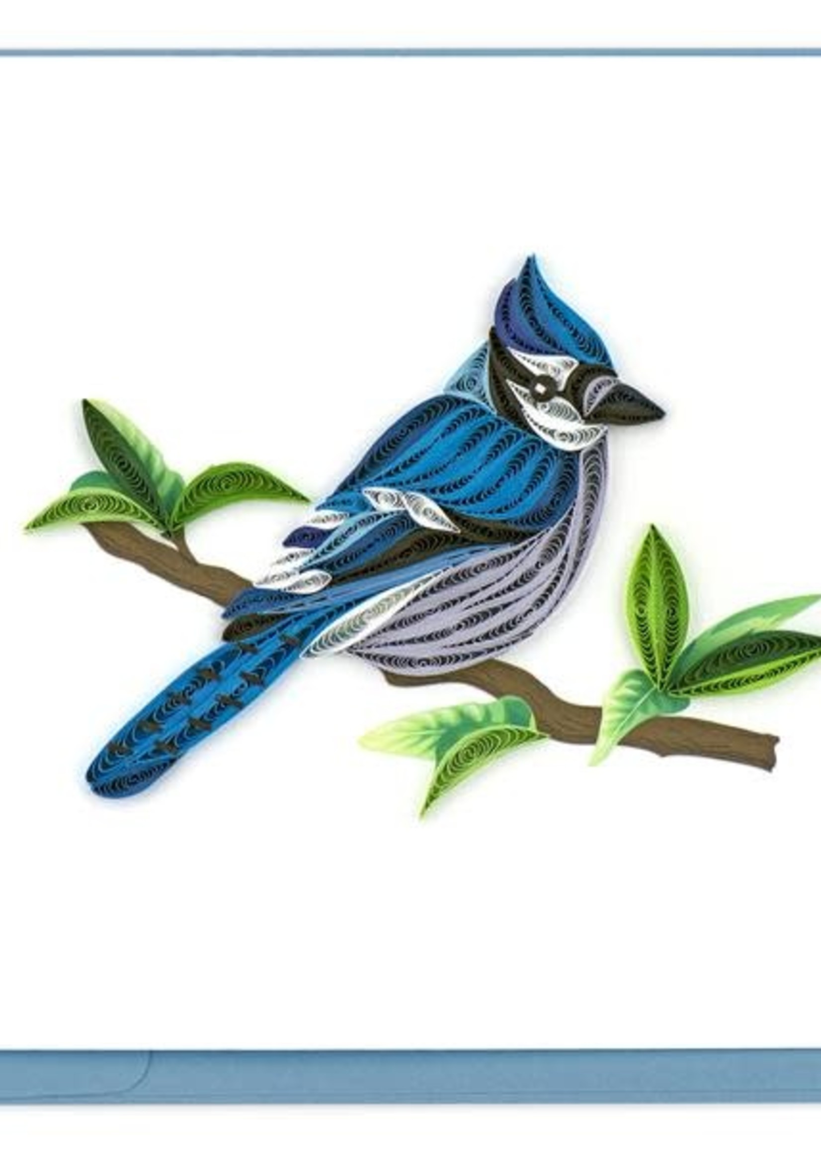 Quilling Card Blue Jay Quilled Greeting Card