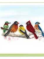 Quilling Card Songbirds Quilled Greeting Card