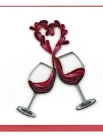 Quilling Card Toast to Love Quilled Greeting Card
