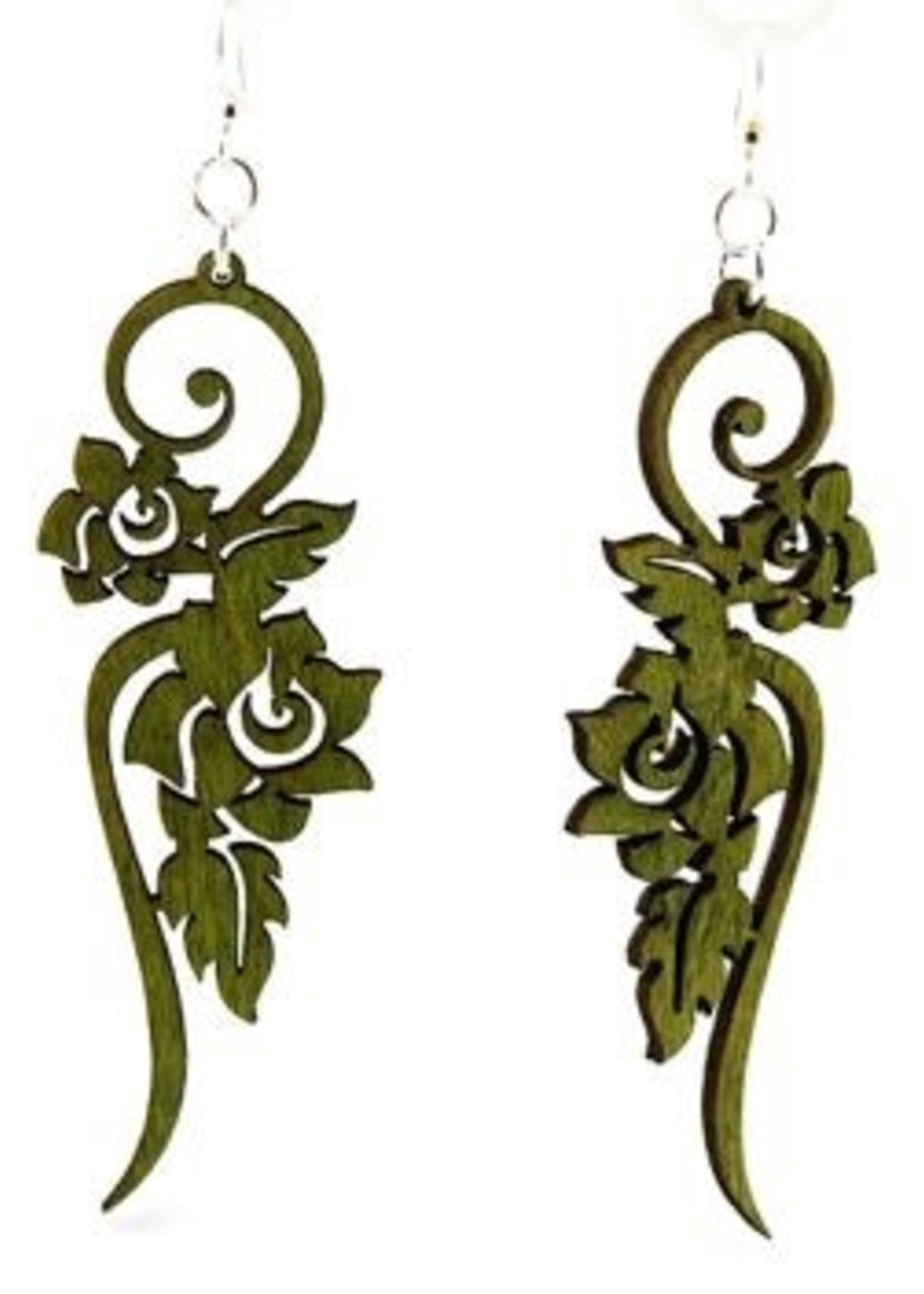 Long Flower Earrings