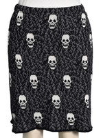 Skulls Pencil Sweater Skirt