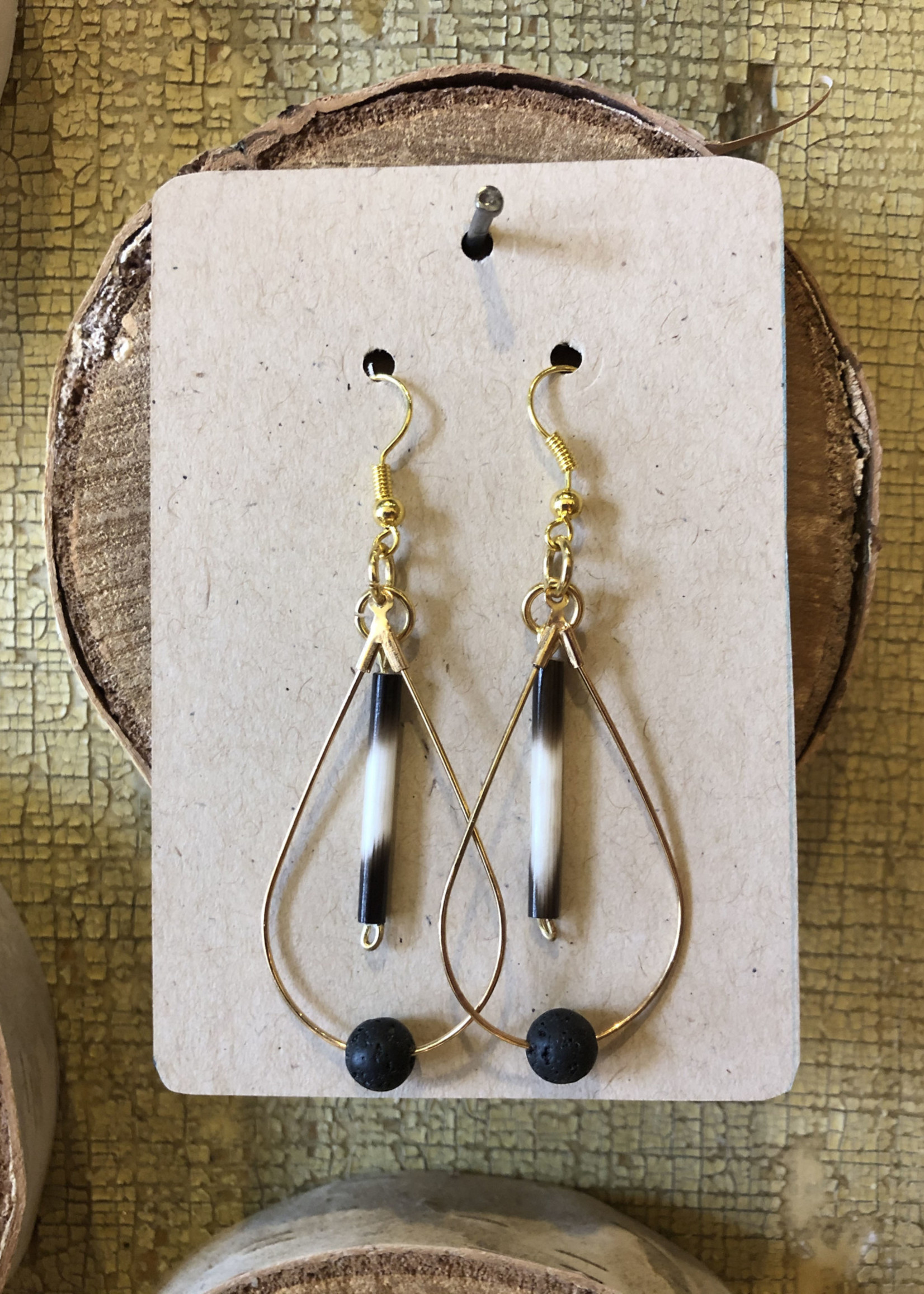 Teardrop Quill Earrings