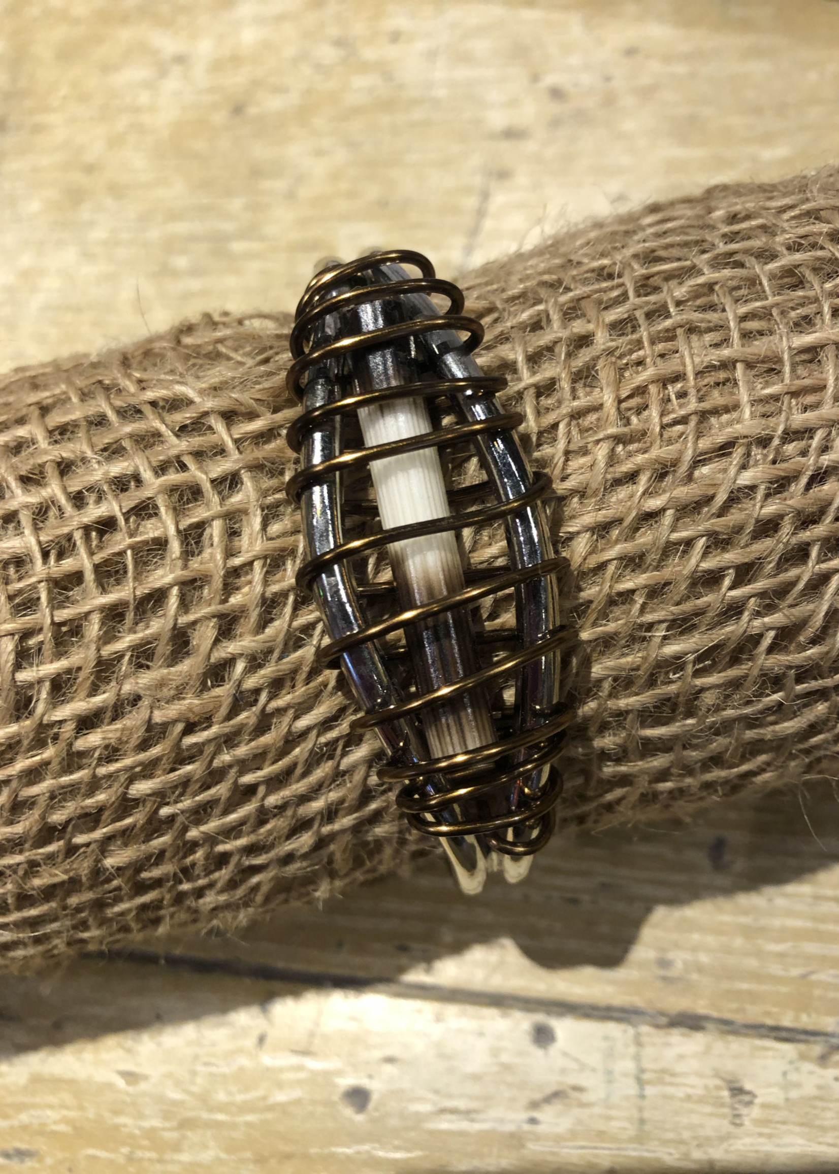 Wire Wrap Quill Cuff