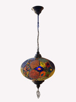 14" Hanging Mosaic Lamp