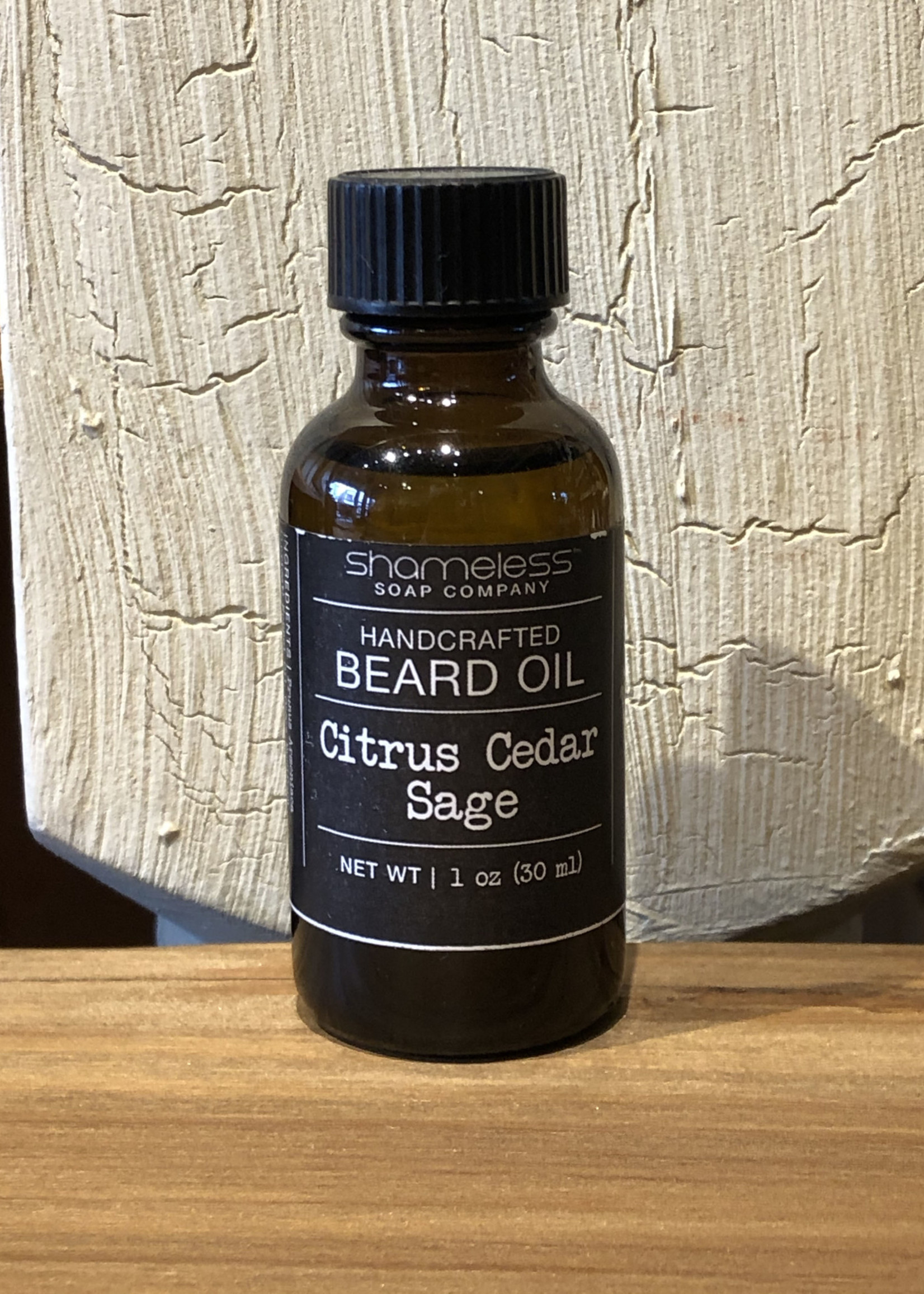 Shameless Soap Co Citrus Cedar Sage Beard Oil