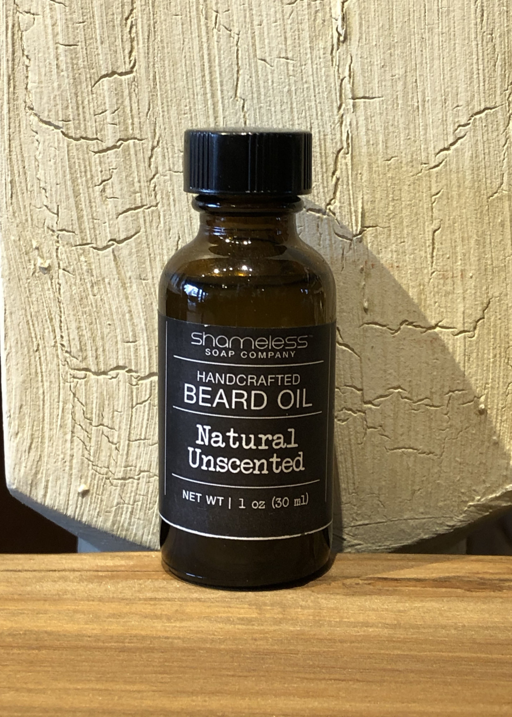 Shameless Soap Co Natural Unscented Beard Oil