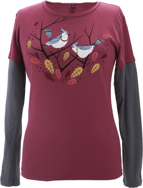 red blue jays shirt