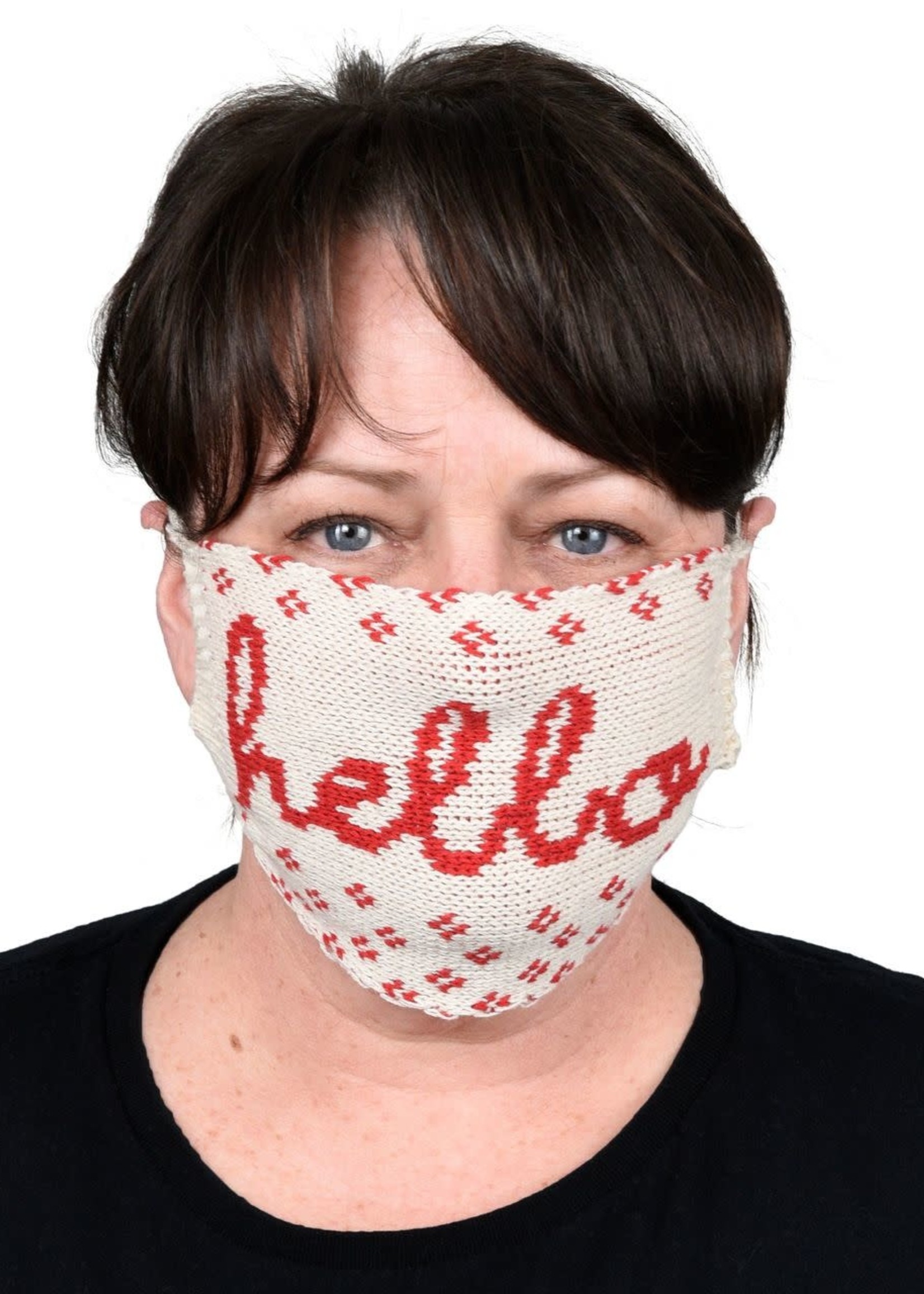 Green 3 Apparel Hello Sweater Knit Face Mask