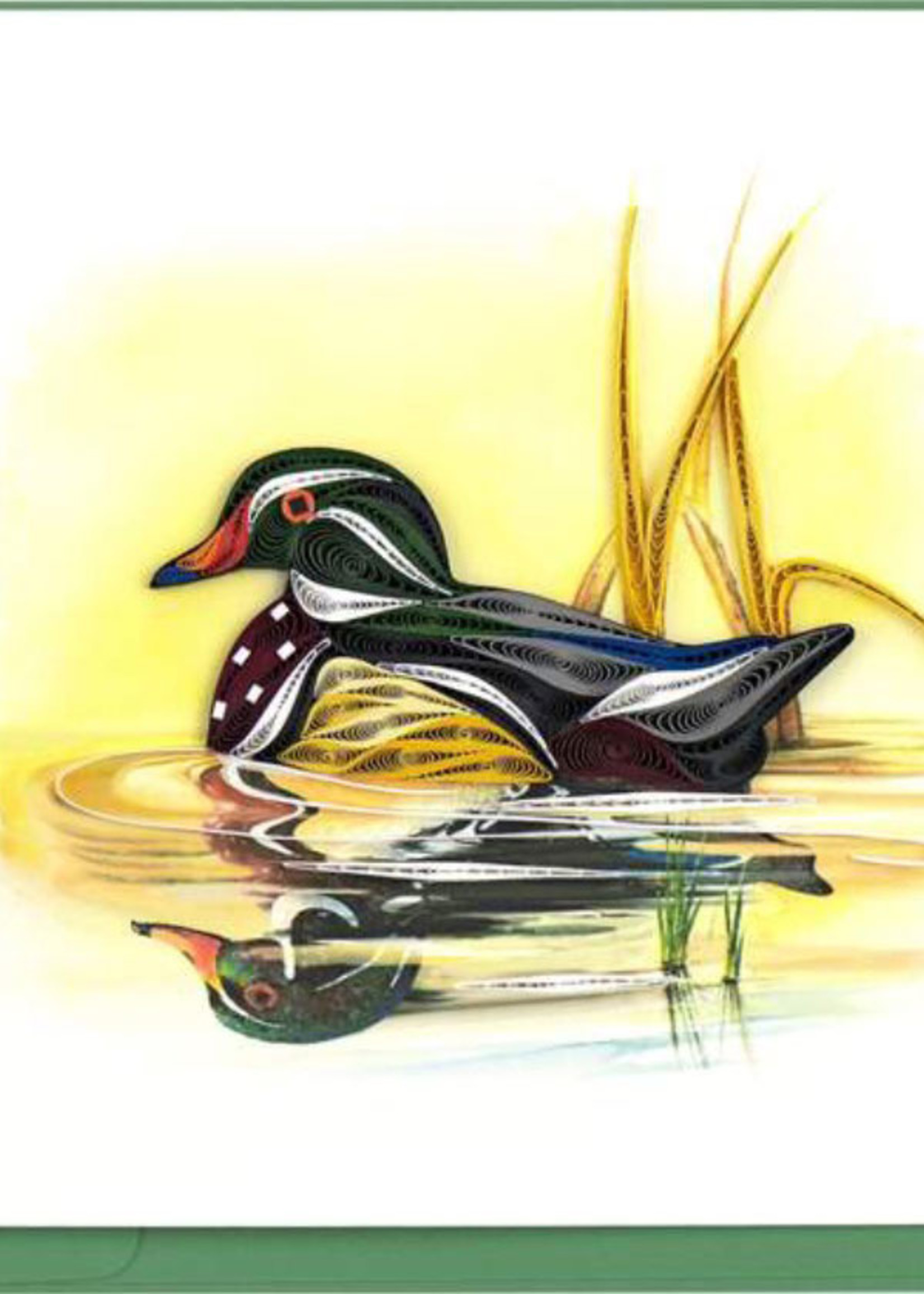 Quilling Card Wood Duck