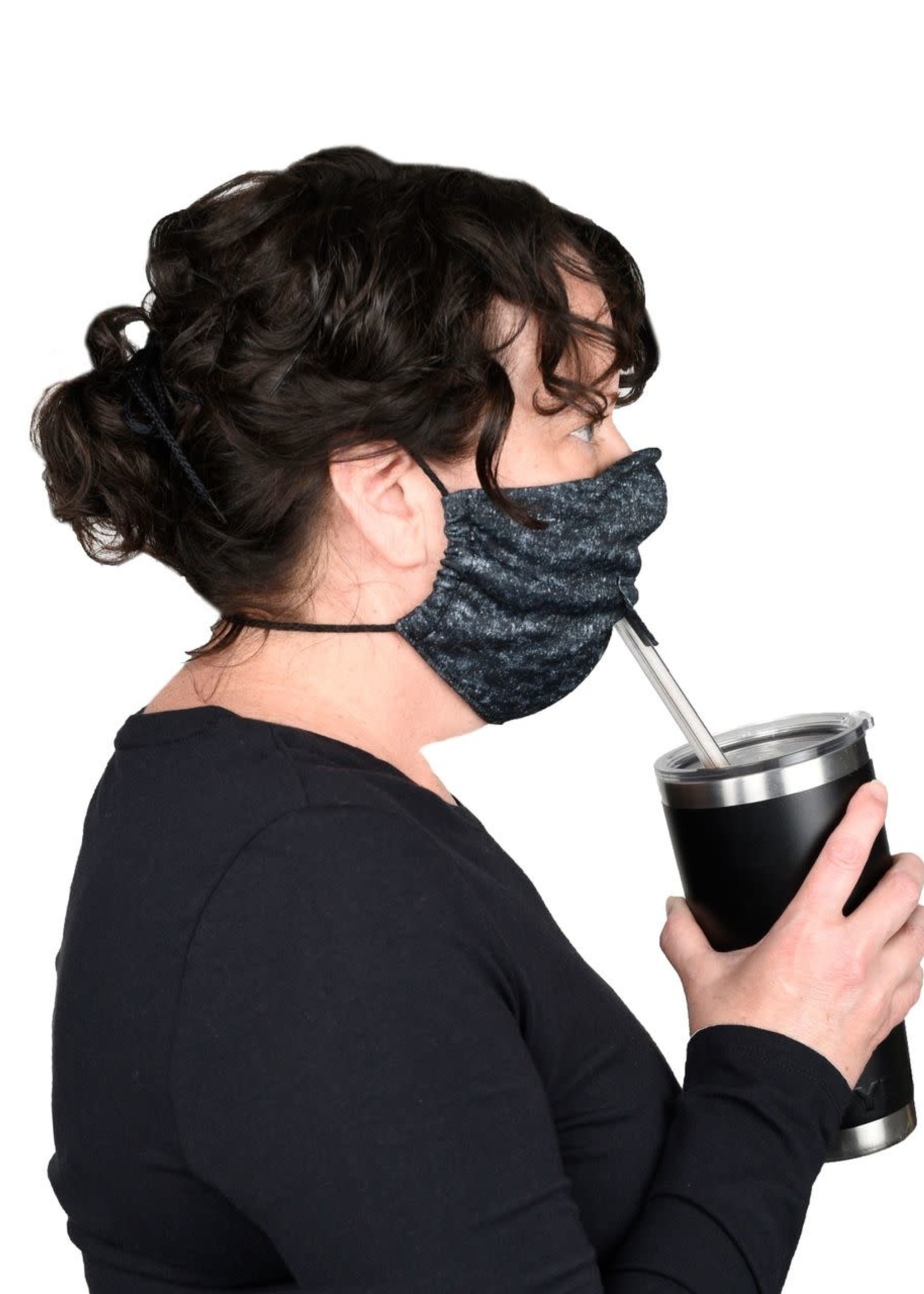 Green 3 Apparel Sippy Hole Face Mask