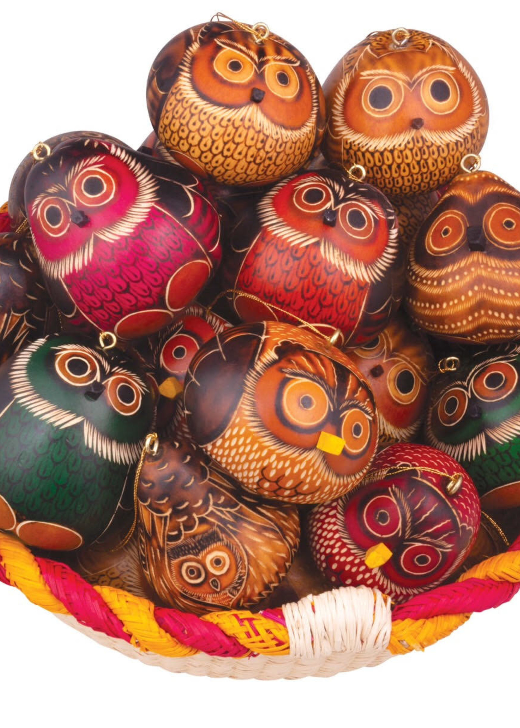 Lucuma Owl Gourd Ornament