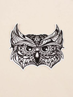 Soul Flower Owl Head Sticker