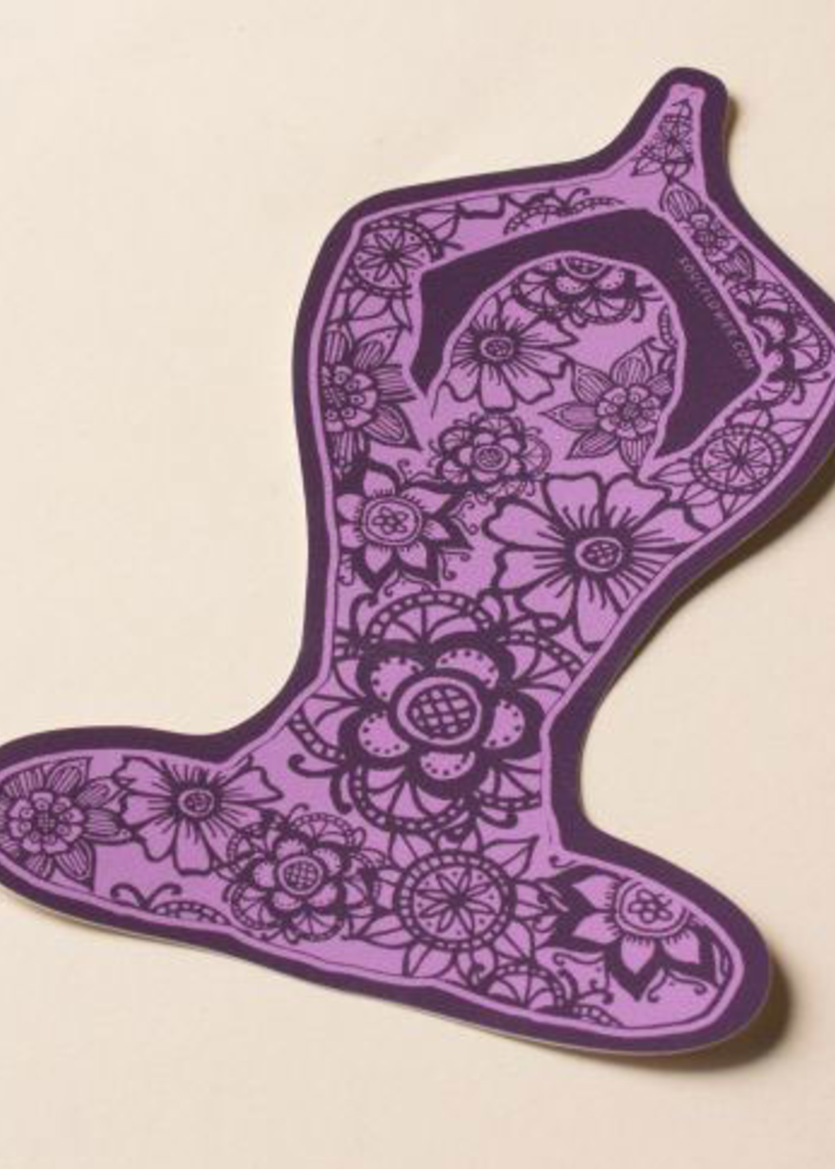 Soul Flower Yoga Pose Sticker