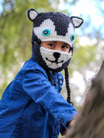 Minga Imports Kids Wolf Hat with Facemask