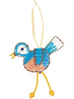 Global Mamas TS Beaded Blue Bird Ornament