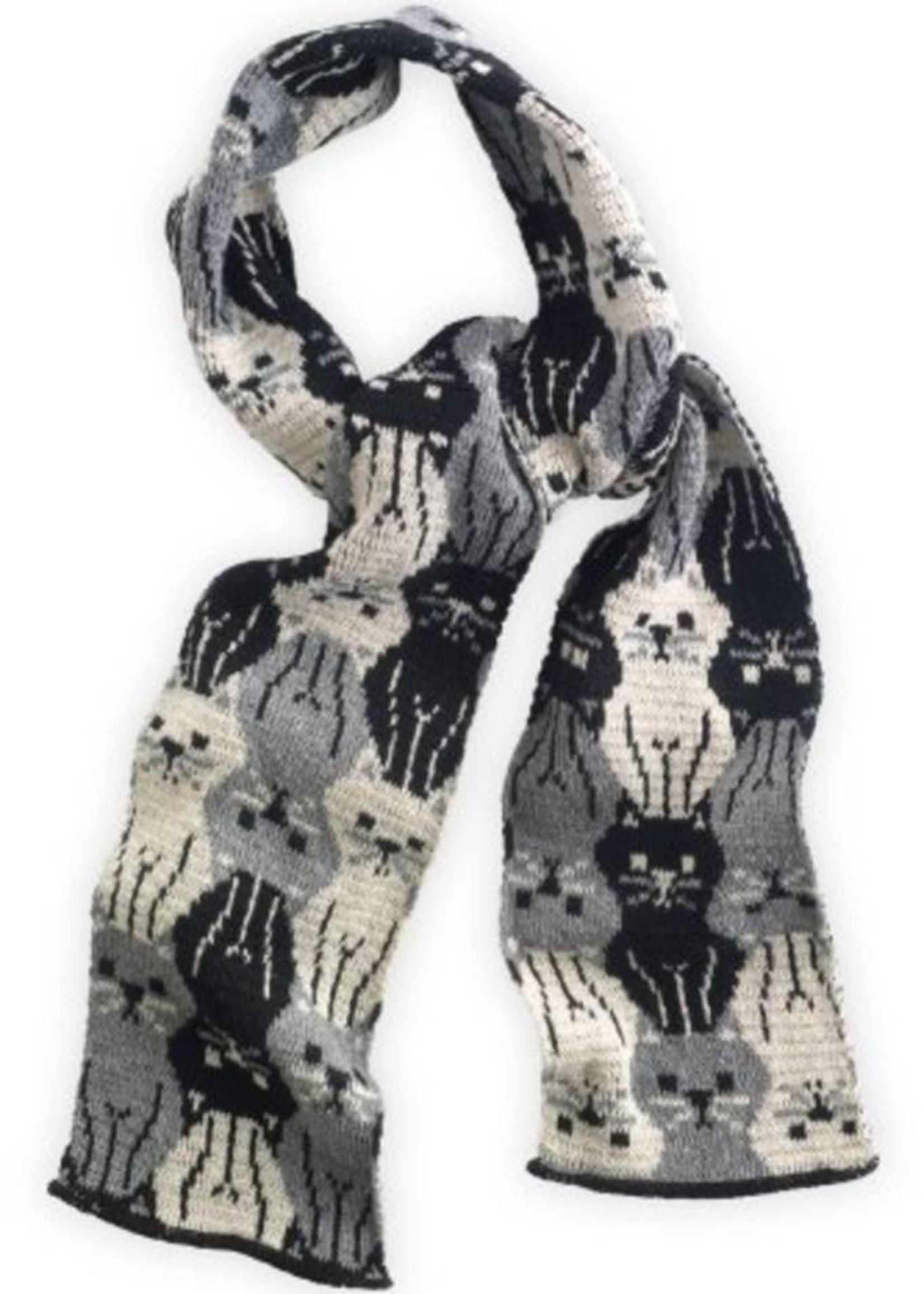 Green 3 Apparel Repeating Kitty scarf