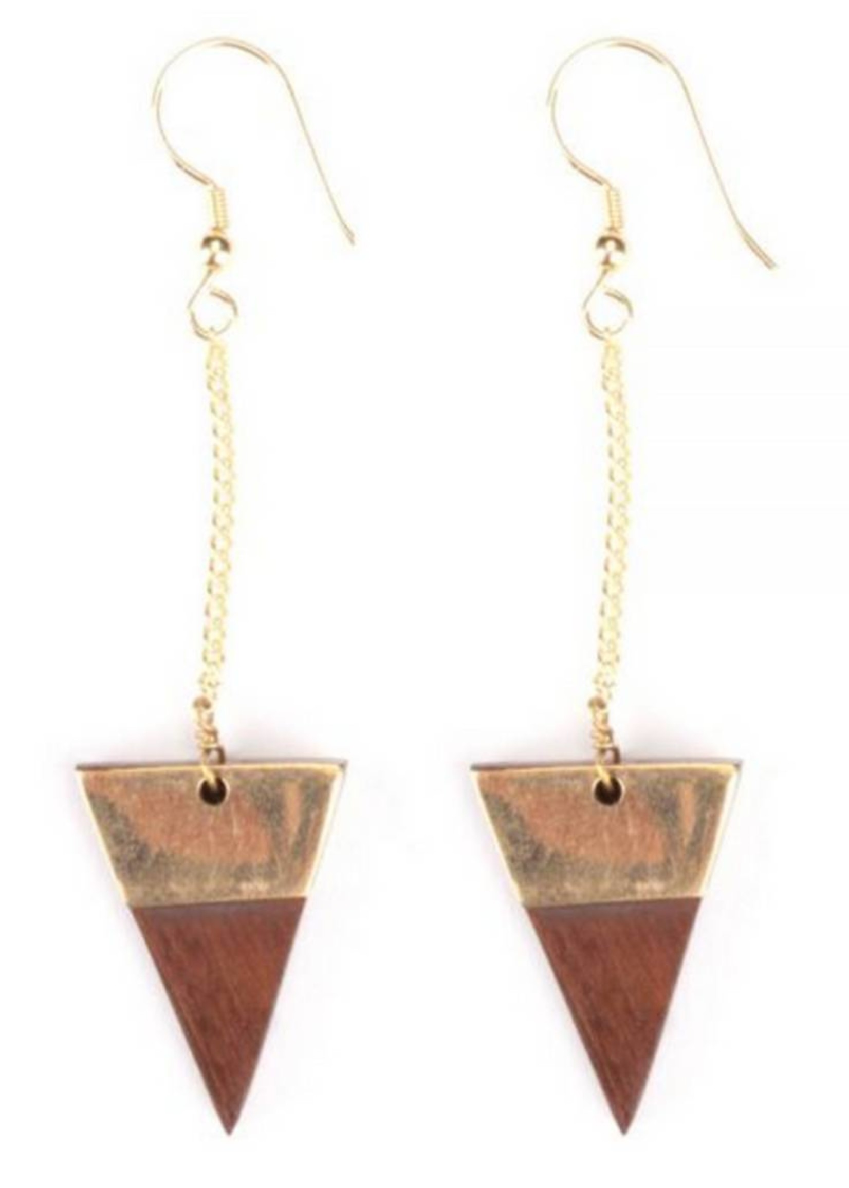 Mata Traders Trailing Triangle Earrings