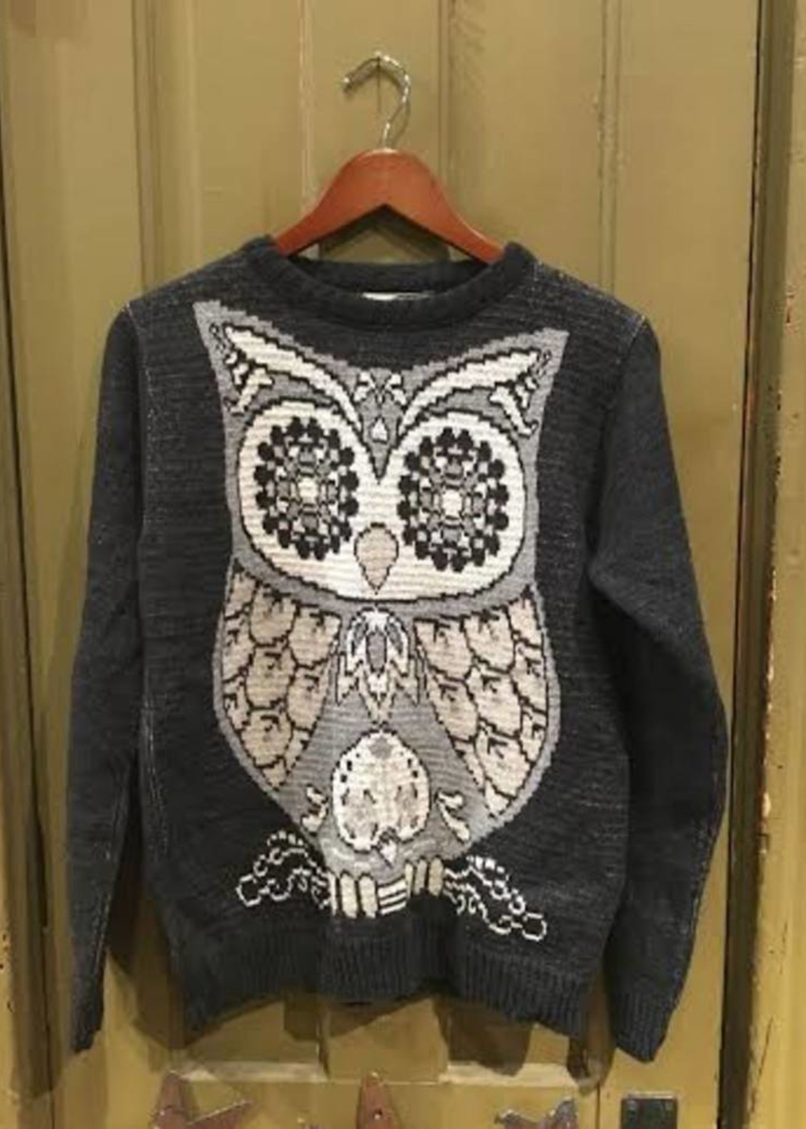 Green 3 Apparel MD Retro Owl Sweater