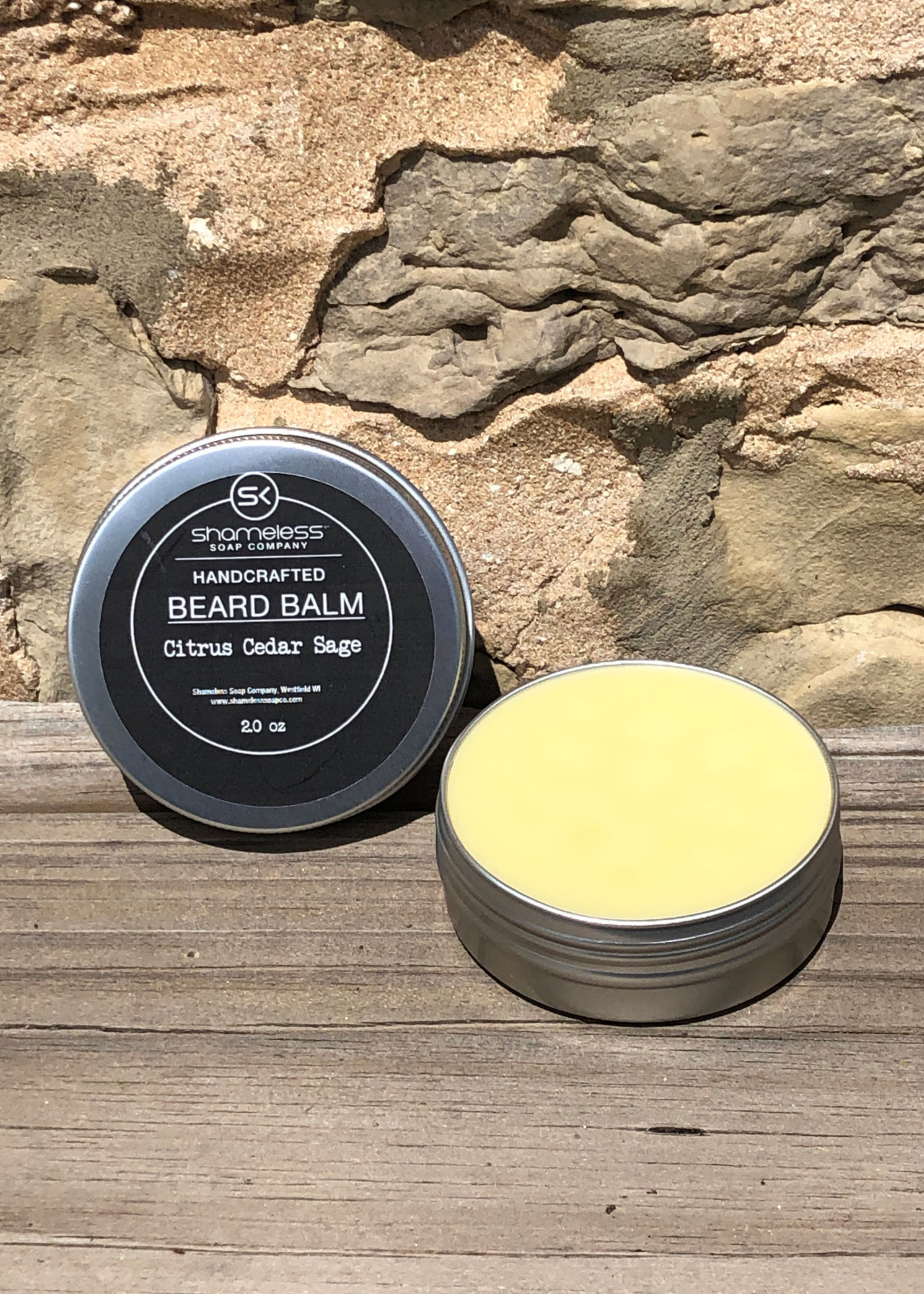 Shameless Soap Co Citrus Cedar Sage Beard Balm