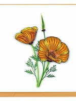 Quilling Card Yellow Poppies Quilling Card