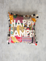 Kalalou Happy Camper Pillow