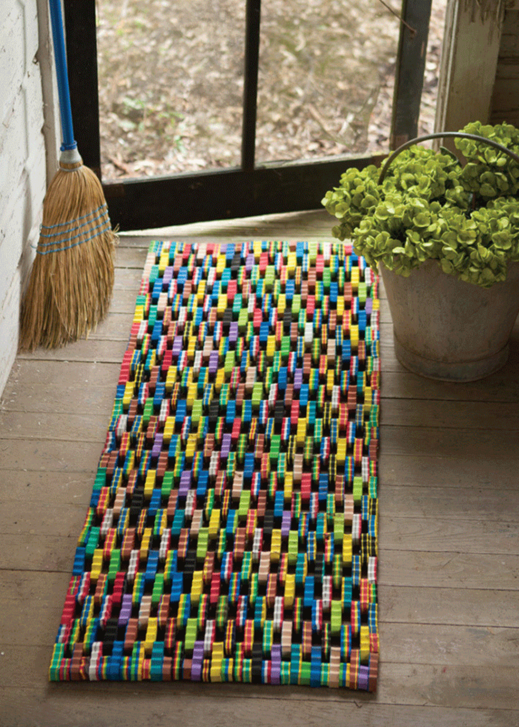Kalalou Recycled Flip Flop Doormat