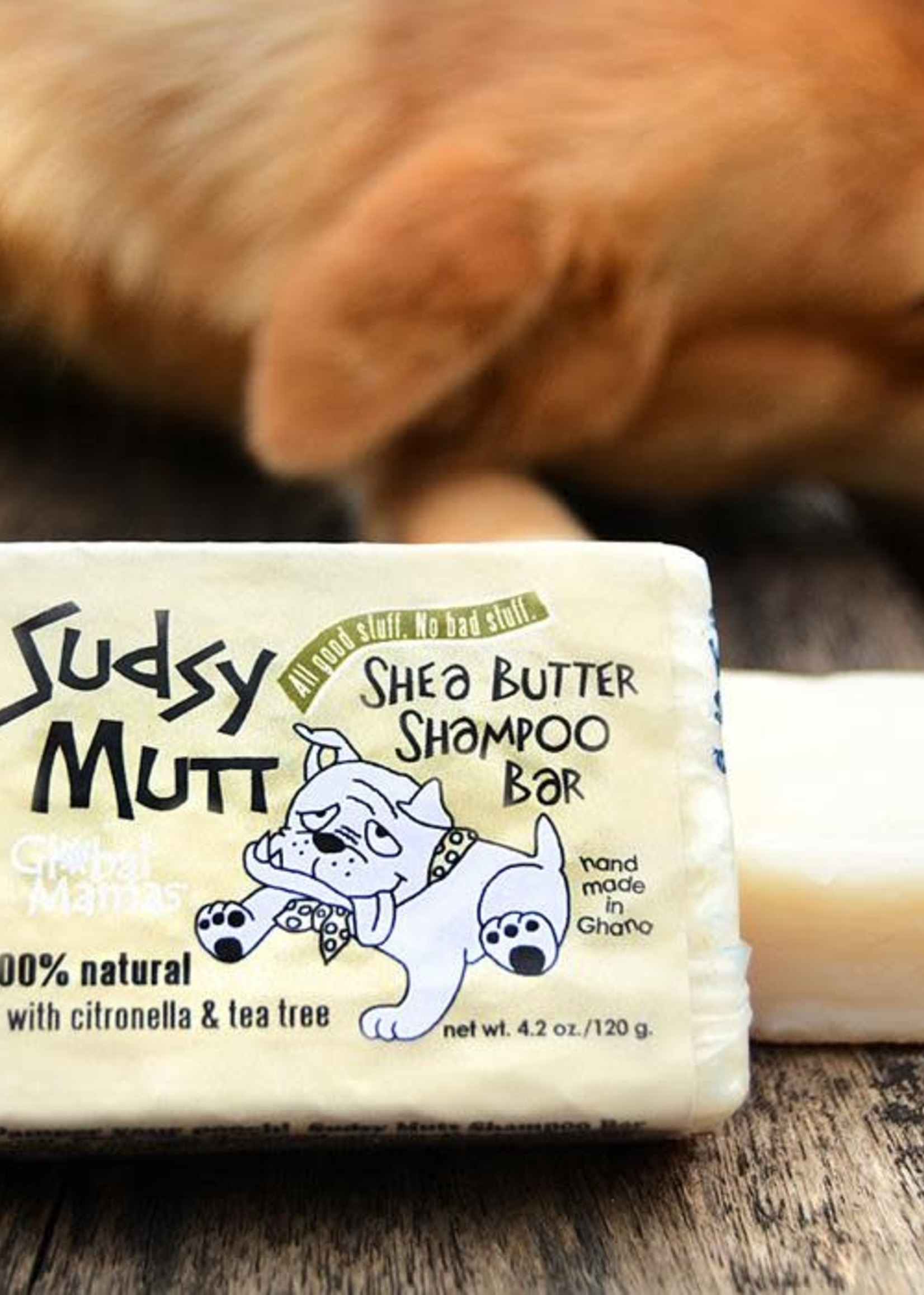 Global Mamas Sudsy Mutt Shea Shampoo Bar Tea Tree/Citronella