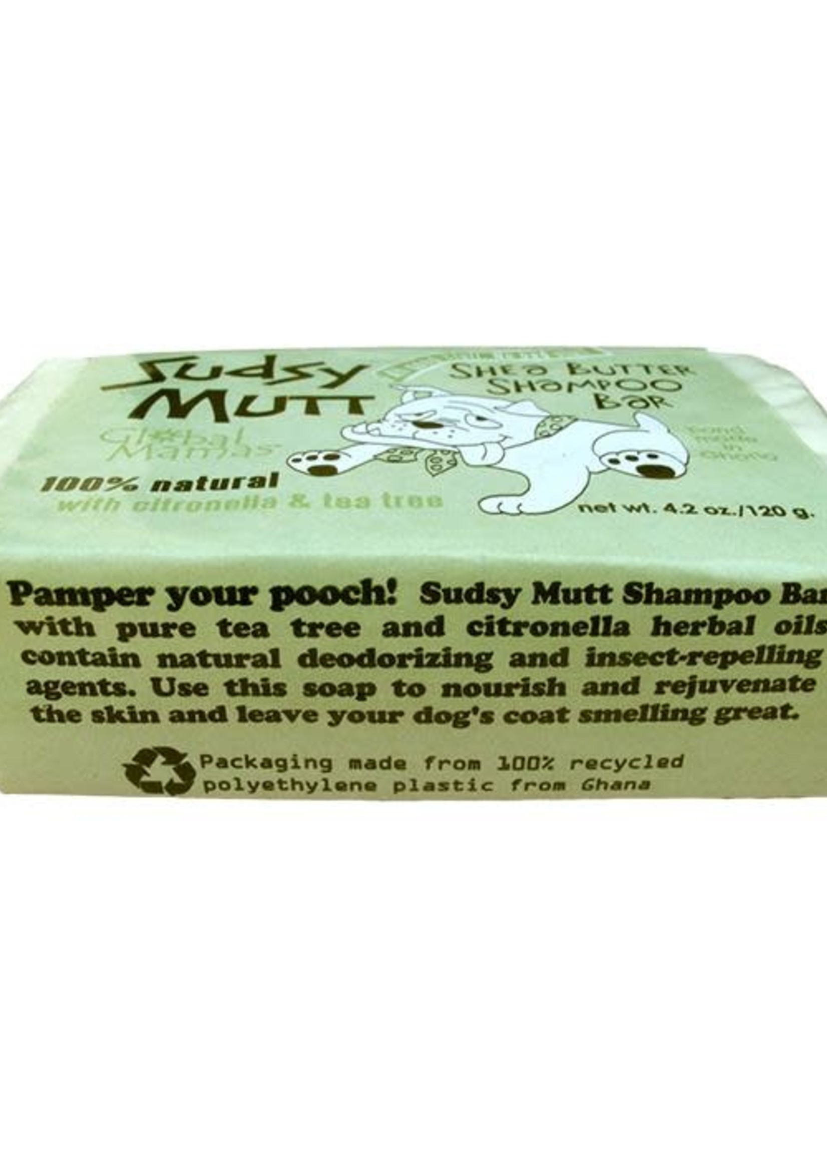 Global Mamas Sudsy Mutt Shea Shampoo Bar Tea Tree/Citronella