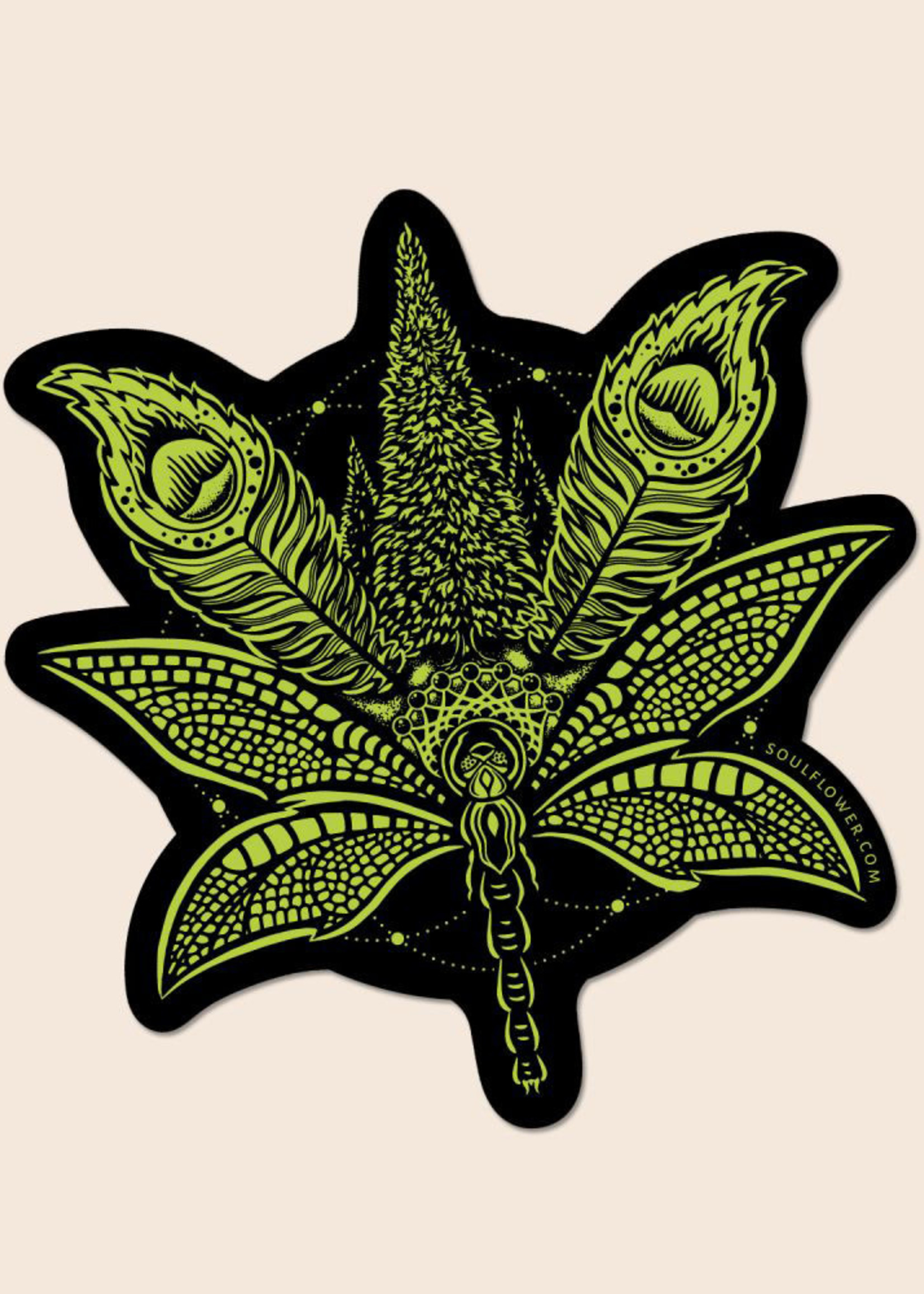 Soul Flower Sacred Cannabis Sticker