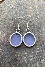 Stained Glass Earrings Oval