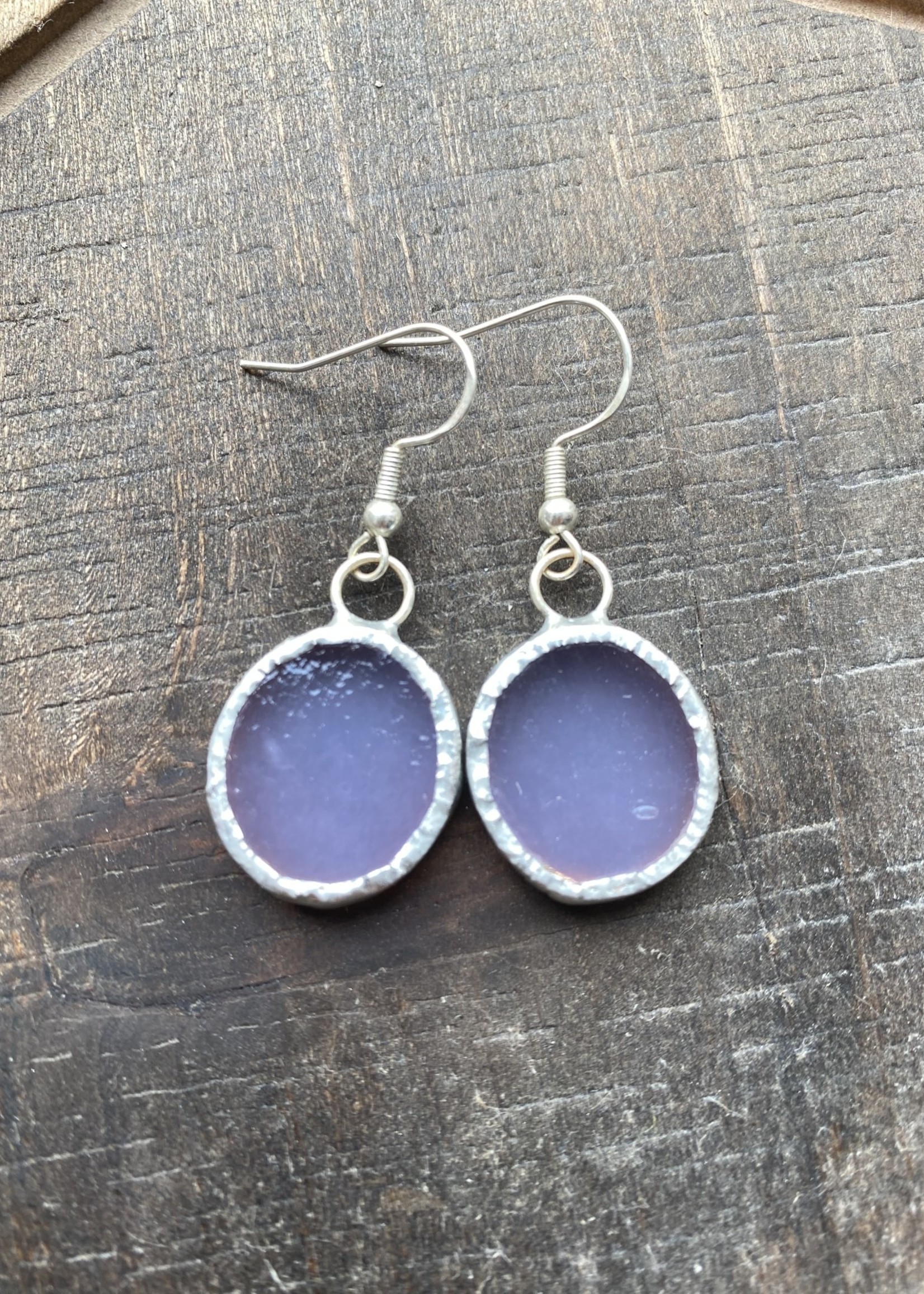 Stained Glass Earrings Oval