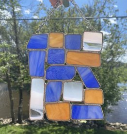Amber Stained Glass Suncatcher