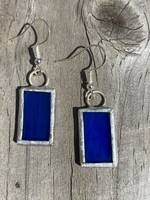 Stained Glass Earrings Rectangle