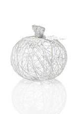 SERRV Wire-Wrapped Pumpkin-Medium White