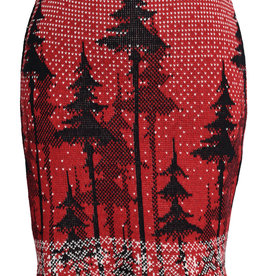 Green 3 Apparel Snowy Trees Pencil Sweater Skirt