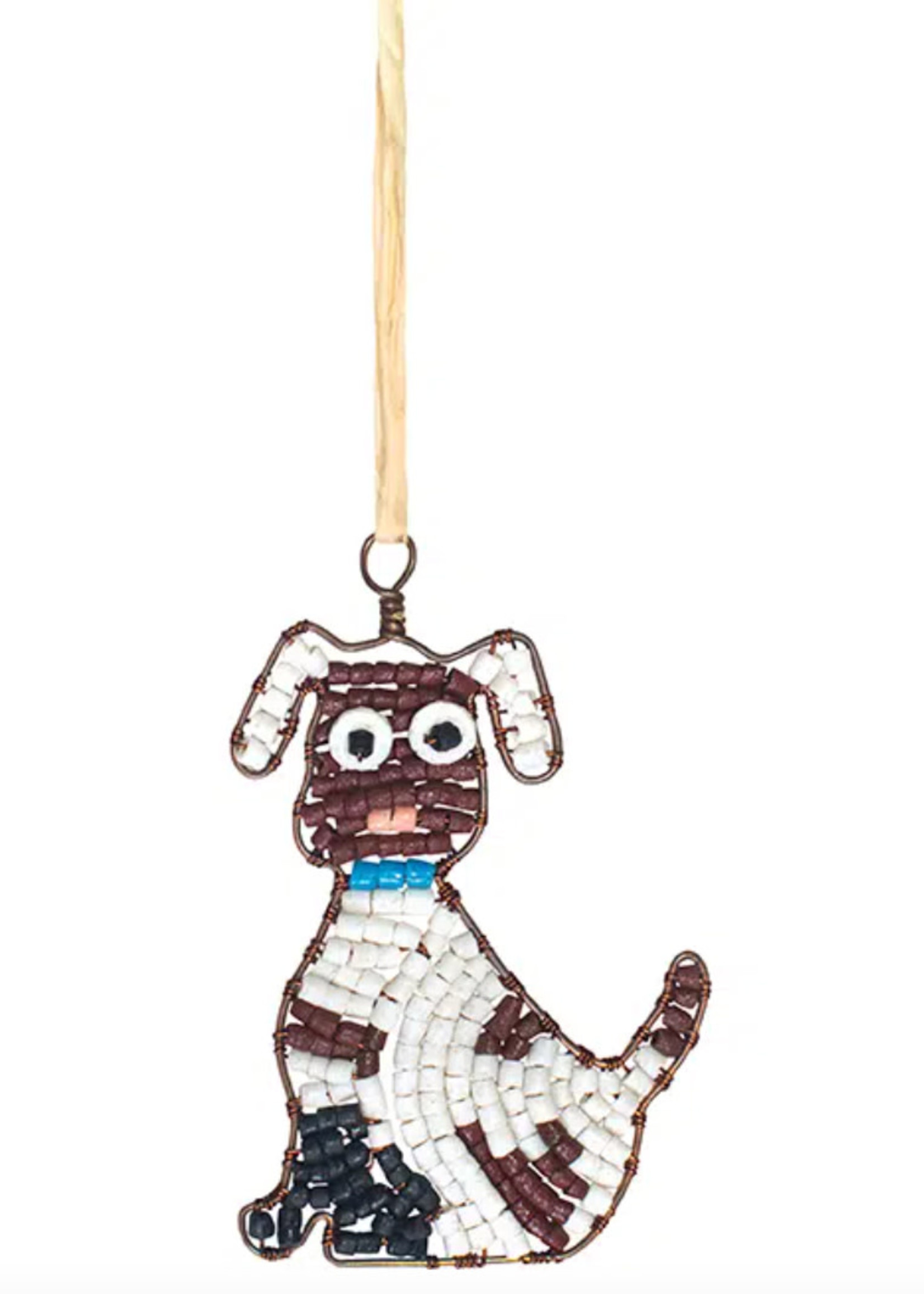 Global Mamas TS Beaded Dog Ornament