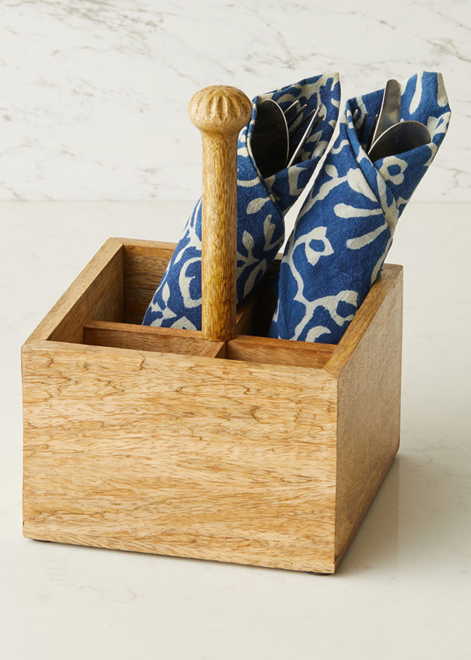 SERRV Mango Wood Tabletop Caddy