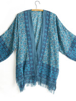 SERRV Blue Starburst Kimono