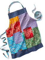 SERRV Upcycled Sari & Denim Apron