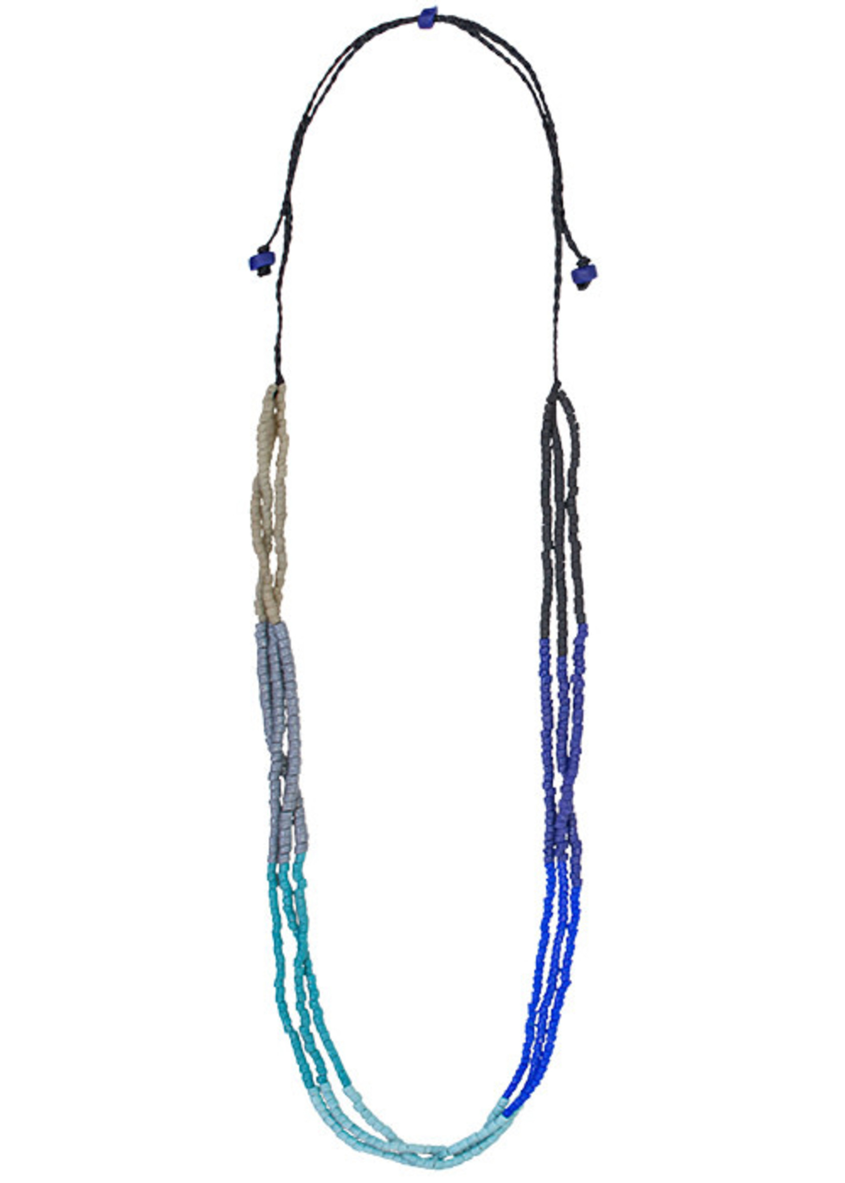 Global Mamas TS Ombre Necklace Stone Blue