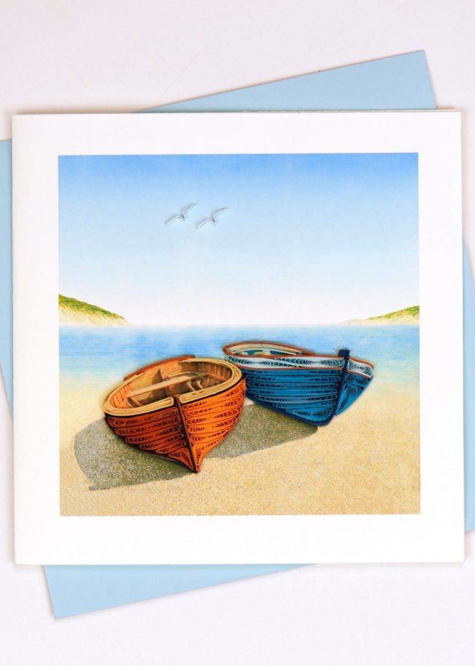 Quilling Card Boats