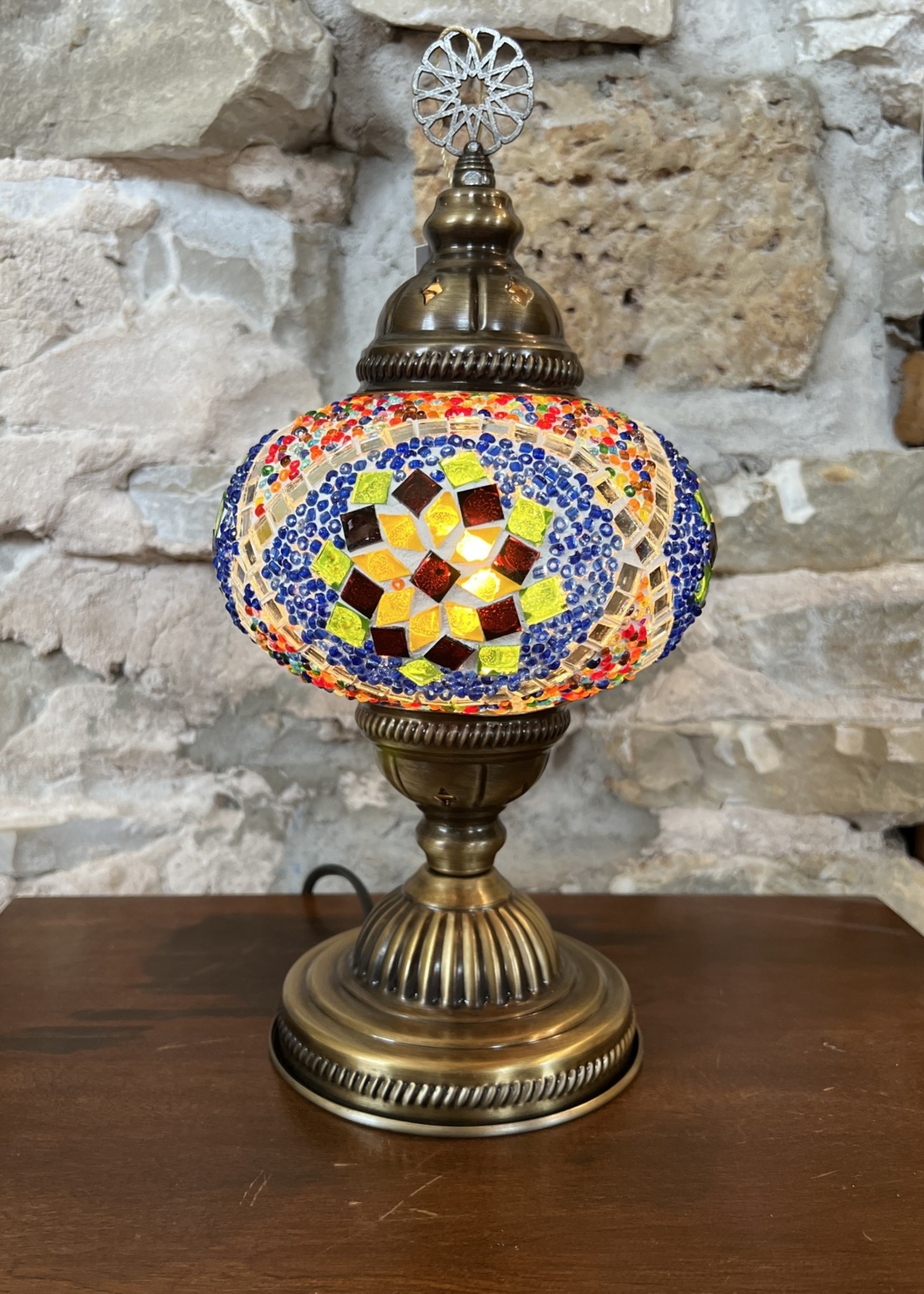 Natto 6" Mosaic Globe Table Lamp